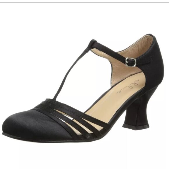 Ellie Satin Dance Shoes – Black – Size 7 – New in Box ✨👠 - Picture 1 of 9
